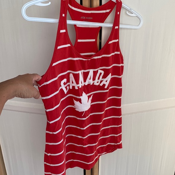 Joe Fresh, Canada flag tanks, size M - Picture 1 of 4